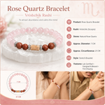 Rose Quartz Bracelet (Vrishchik Rashi) Scorpio