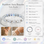 Rainbow Aura Stone Bracelet (Tula Rashi) Libra