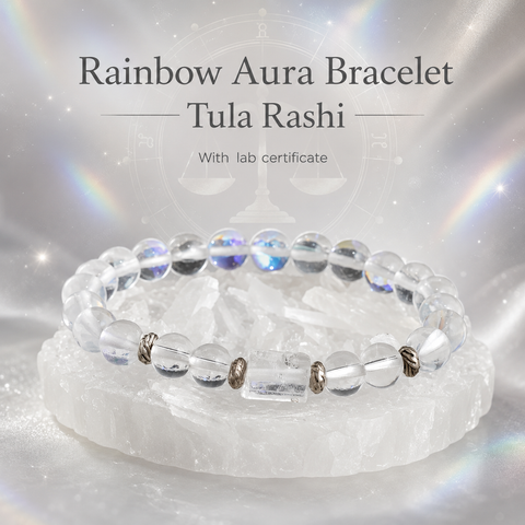 Rainbow Aura Stone Bracelet (Tula Rashi) Libra