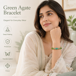 Green Agate Stone Bracelet (Kanya Rashi) Virgo