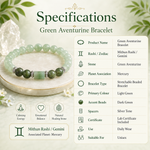 Green Aventurine Bracelet (Mithun Rashi) Gemini