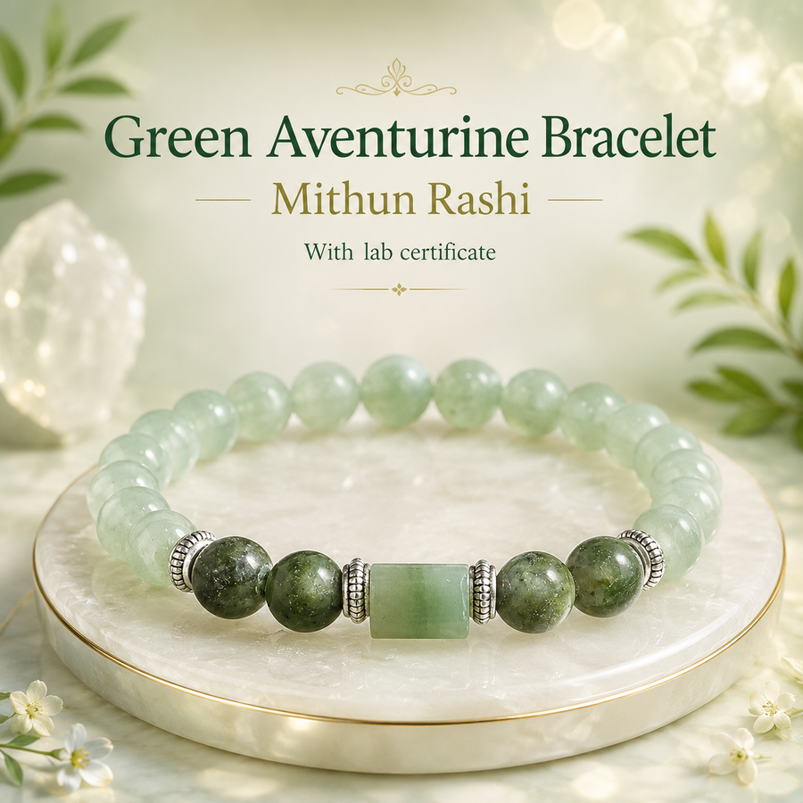 Green Aventurine Bracelet (Mithun Rashi) Gemini
