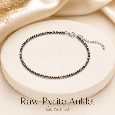 Raw Pyrite Anklet