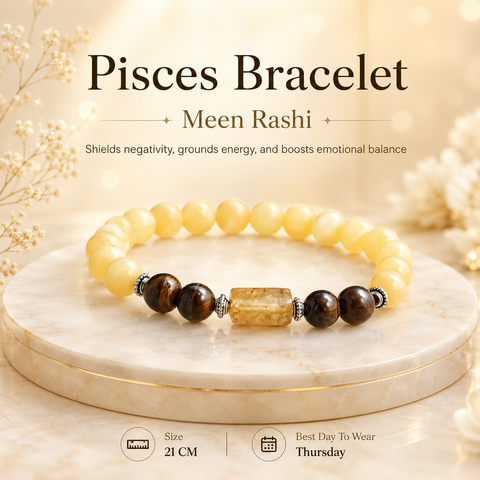 Yellow Calcite Bracelet (Meen Rashi) Pisces