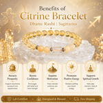 Citrine Bracelet (Dhanu Rashi) Sagittarius