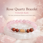 Rose Quartz Bracelet (Vrishchik Rashi) Scorpio