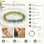 Green Agate Stone Bracelet (Kanya Rashi) Virgo