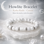Howlite Bracelet (Karka Rashi) Cancer