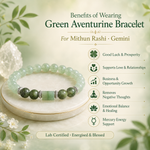 Green Aventurine Bracelet (Mithun Rashi) Gemini