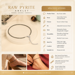 Raw Pyrite Anklet