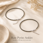 Raw Pyrite Anklet