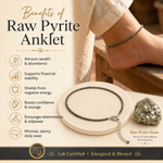 Raw Pyrite Anklet