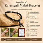 Karungali Malai Bracelet with Govt. Certification