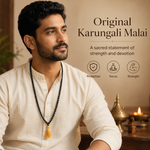 Original Karungali Malai 108-Beads Ebony Wood with Govt. Certified