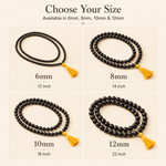 Original Karungali Malai 108-Beads Ebony Wood with Govt. Certified