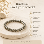 Raw Pyrite Bracelet | For Wealth, Confidence & Protection